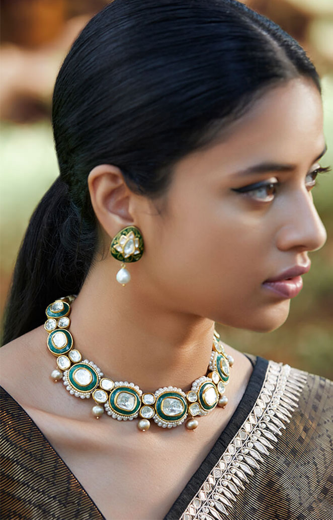 ASAH EARRINGS | ANGARIKA NECKLACE | AARUNYA RING