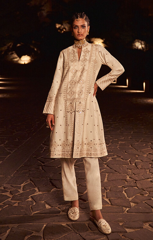 Kalika Kurta Set – Ivory