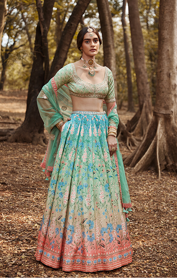 LOVE-IN-A-MIST LEHENGA